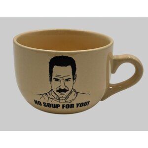 NWOT Seinfeld No Soup For You Ceramic Soup Mug Castle Rock Entertainment 24 oz